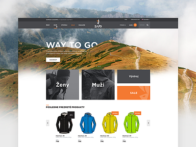 Zajo.net - Outdoor Brand ecommerce eshop outdoor products shopping zajo