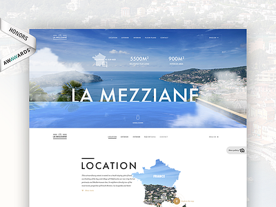 Villa Mezziane - Real estate project awwwards layout simplicity singlepage typography ui whitespace