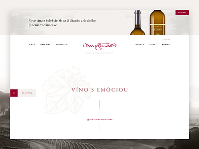 Mrva & Stanko Winery - Webpage clean minimal typography webpage winery