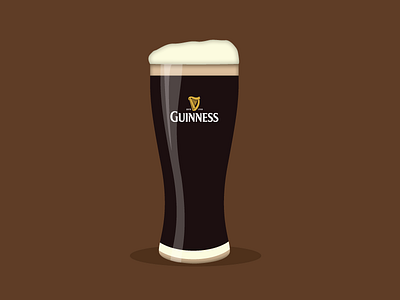 Lovely Day for a Guinness bar beer color cool drink flat flat design icon illustration ireland vector