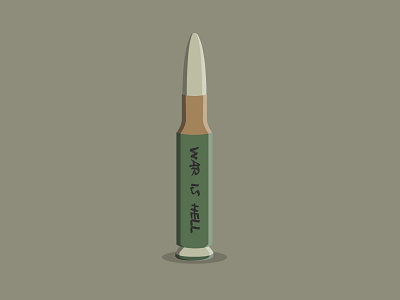 Freedom Isn't Free ammo ammunition bullet flat freedom icon illustration military soldier valor vietnam war