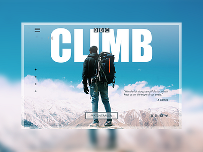 The Climb - Movie Landing Page Hero Shot