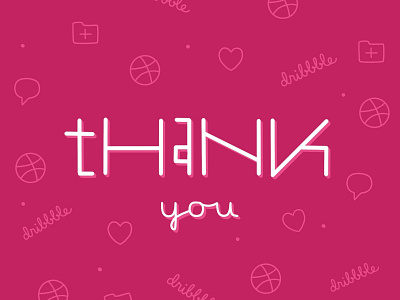 thank you dribbble invite lettering procreate thank you thanks for invite welcome shot