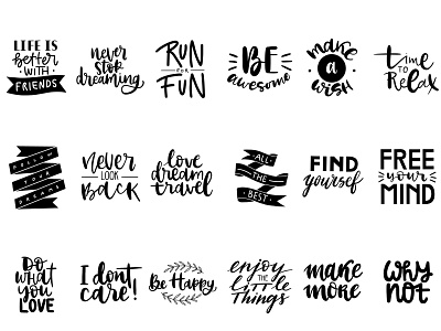 lettering phrases for stickers