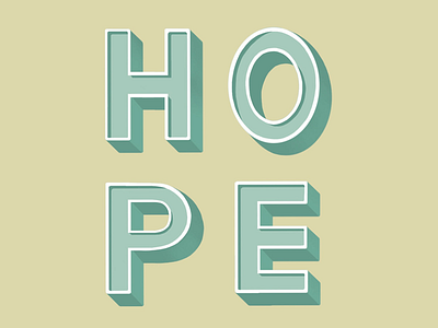 Hope hope lettering letters procreate