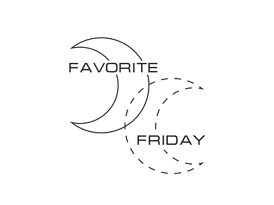 Favorite friday logo moon