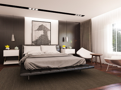 Master bedroom 3d art 3d render bedroom design