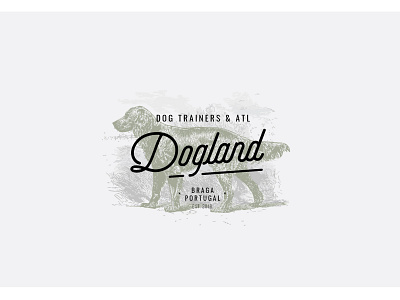 Dogland logo dog dog illustration dog training illustration logo logotipe