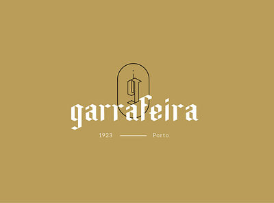 Logo design - Garrafeira branding design ghotic gothic type graphic design identity logo logotype minimal minimalism monogram typography vector wine wine store