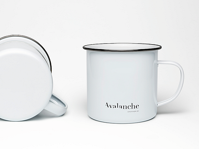 Avalanche logo redesign avalanche branding free logo logotype minimal minimalism mockup mug snow typography