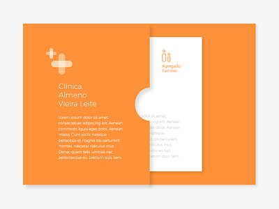Testing new logo/Identity design clinic cross health healthcare orange white