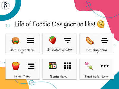 Foodie Designer design icon illustration logo ux vector