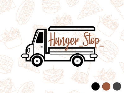 Logo design for food truck 🚛 branding design figma flat icon illustration logo typography vector