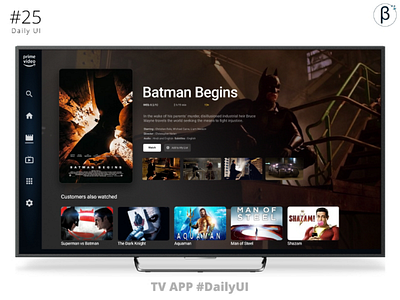 TV App UI Design  | Daily UI 25