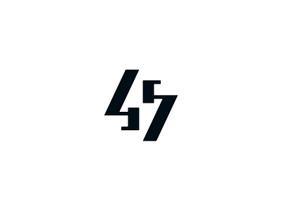 45 45 ambigram numeral