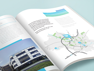 Catalogue - Real Estate Investment blue brochure catalogue green new buildings offices real estate investment wroclaw