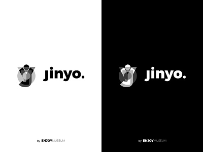 Jinyo by Enjoymuseum - Logo blackandwhite branding design enjoy graphicdesign identity illustration lettering letters logo logo design logodesign logodesigner logotype milano montserrat museum typography visual