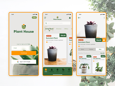 Plant House App Ui Design - E-commerce Store