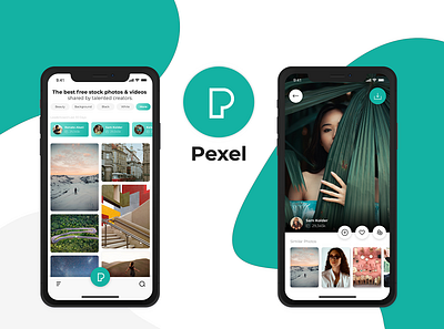 Pexels - UI Concept ( 01 ) app brand agency brand design design green icon pexels photo editing photography photossearch ui uidesign ux ux design vector visual design