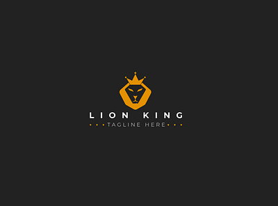 Lion King Minimal Logo - Creative Logo ( Concept - 08 ) brand agency brand design brand identity branding icon identity logo logo design rebrand visual identity