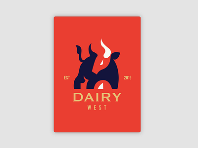 Dairy West Minimal Logo - Creative Logo ( Concept - 09 )