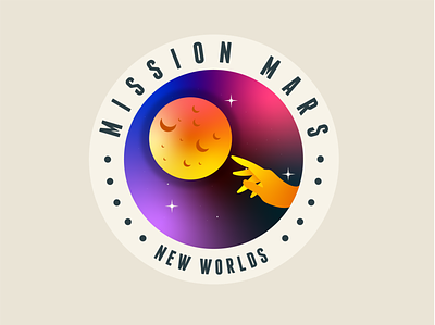 Mission Mars - illustration Concept 01 design icon illustration illustration art illustrator logo typography ui vector visual identity