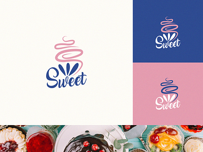 Sweet Logo _ Brand Identity Concept baker bakery brand agency brand design branding candy illustration logo logo design sweepstakes sweet typography visual identity