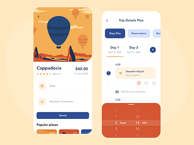 Travel Planning App airplane airport app concept design figma mobile mobile app planner task tour tourism travel travel app ui ux