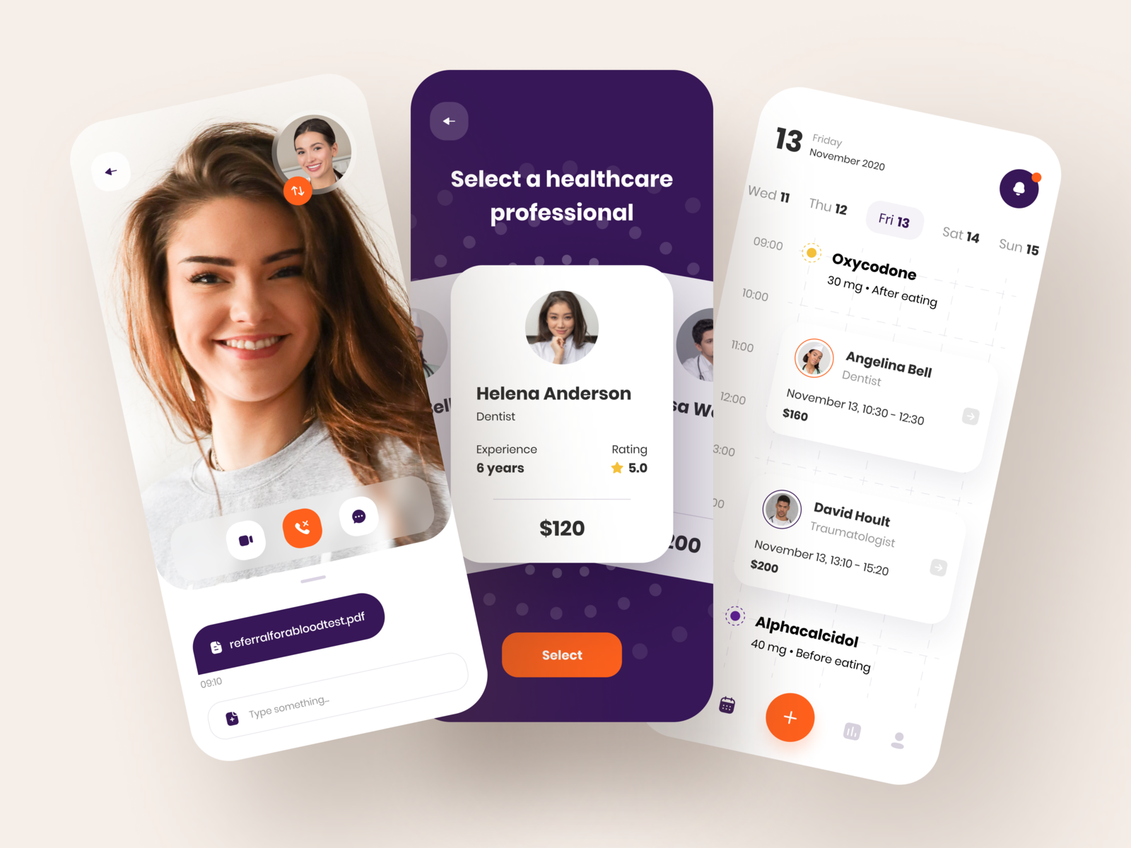 Telemedicine App Design by Julia Tikhiy-Tishchenko on Dribbble