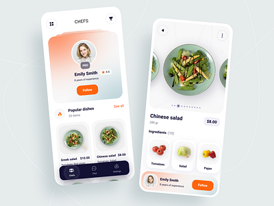 Food Delivery App chef cooking delivery delivery app dish food food and drink food illustration mobile app mvp online order startup ui ux