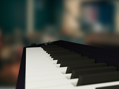 Piano 3d band blender concert instrument keyboard midi music piano studio
