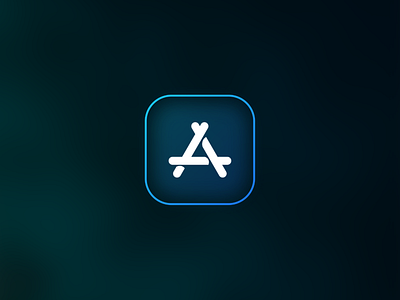 App Store icon redesign ambient app apple appstore blur design glow icon illustration iphone neon ui