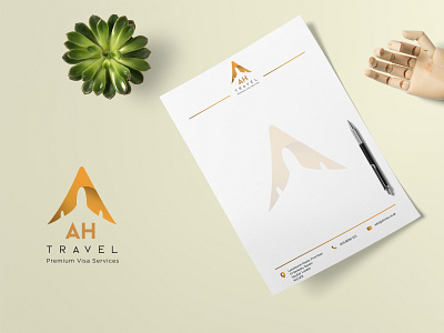 AH Travel Logo & Branding branding design logodesign travel agency