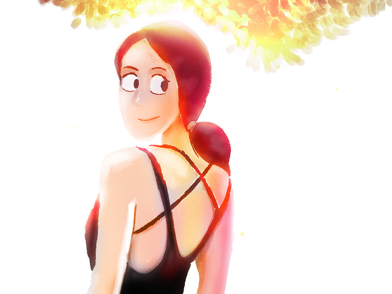 Mystery Girl mysterious cute pretty character design digital art art grl illustartion