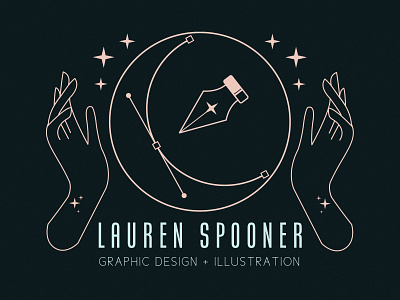 Personal Branding branding design graphic design hands illustration logo logo design logomark magic pen tool personal branding stars vector witchy