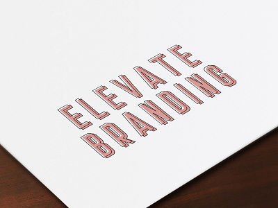 Elevate Branding Logo branding design graphic design logo typography