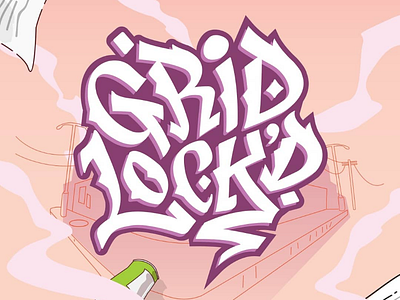 GridLock'd Event Branding hip hop branding typography