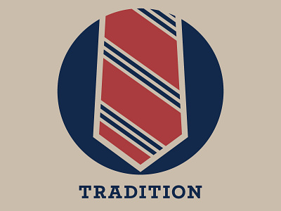 Tradition icons illustration tie tradition