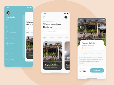 Travel App UI design