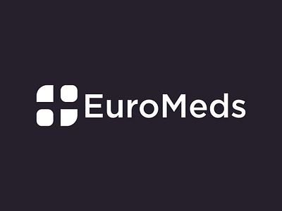 EuroMeds branding design flat logo minimal ui