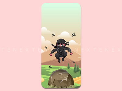 Flying Ninja design illustration nft nftart