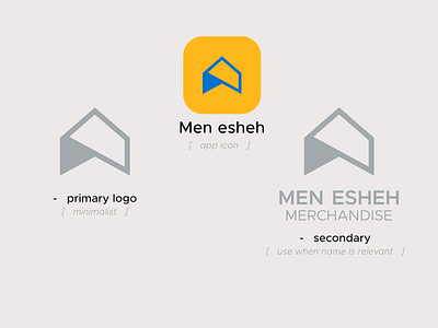 Men Esheh Second Logo Design Concept app branding design flat illustrator logo minimal website