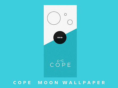 Cope Moon crypto design flat illustration minimal ui vector