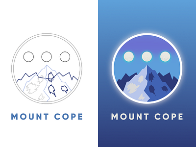 Mount $COPE Design crypto flat illustration minimal