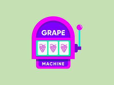$GRAPE MACHINE crypto design flat illustration minimal