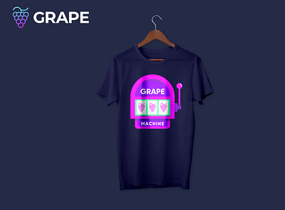 $GRAPE T-SHIRT crypto design grape illustration minimal