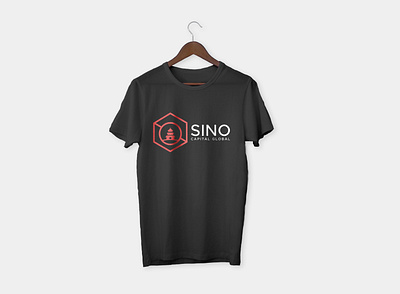 T-Shirt Mock-Up for SINO design flat illustration logo minimal