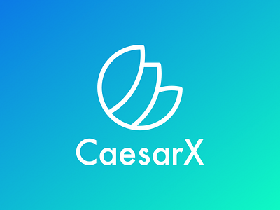 LOGO DESIGN - CaesarX branding design flat illustration logo minimal typography ui ux vector