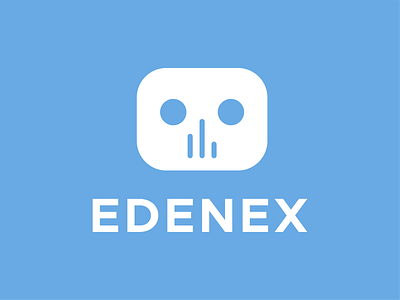 LOGO DESIGN - EDENEX branding design flat illustration logo minimal