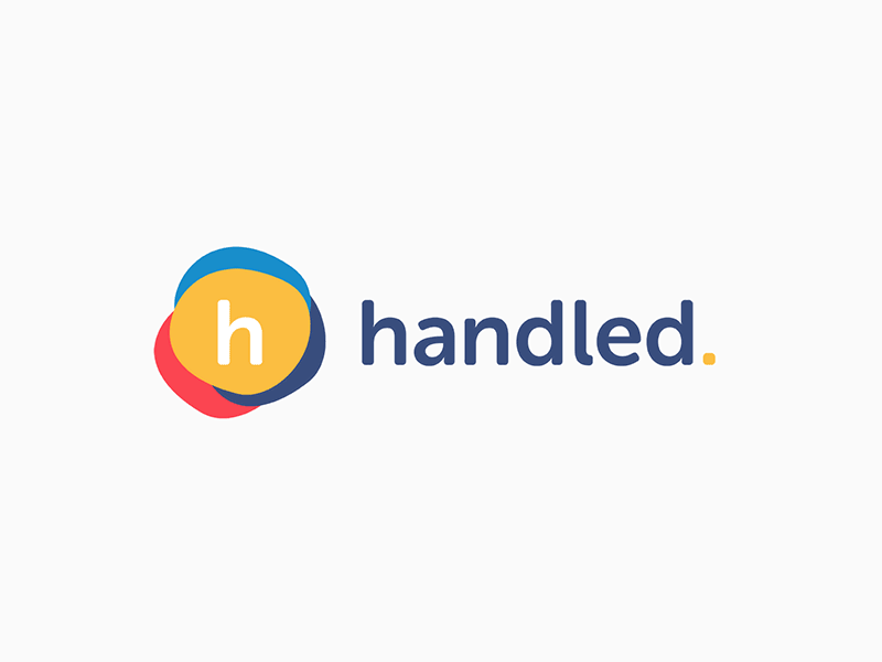 handled initial brand identity brand identity logo